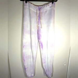 New With Tags Sundry Purple Tie Dye Jogger Rayon/Cotton Blend Size 1